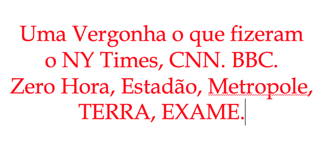 Até a grande imprensa na onda do copia e cola… Que Vergonha…